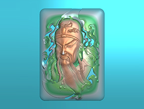威武的關(guān)公玉雕圖紙_享刻數(shù)控精雕雕刻機廠家