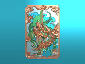 新款水晶關(guān)公玉石精雕圖_享刻工藝品精雕雕刻機