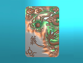 精美忠義關(guān)羽背面精雕圖素材_享刻玉石電腦雕刻