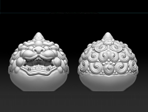 貔貅珠子擺件精雕圖_享刻玉石電腦雕刻機(jī)廠家