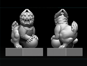 獅子印章擺件精雕圖_享刻玉石電腦雕刻機(jī)廠家