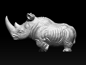 犀牛擺件玉石工藝擺件雕刻圖_享刻玉器電腦雕刻