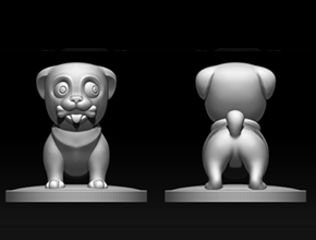 小狗擺件工藝品雕刻圖紙_享刻玉石雕刻機(jī)廠家