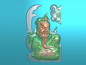 22款關(guān)羽數(shù)控雕刻圖案_享刻玉石雕刻機(jī)廠家