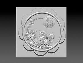 月餅玉石精雕圖紙下載_享刻玉石雕刻機廠家