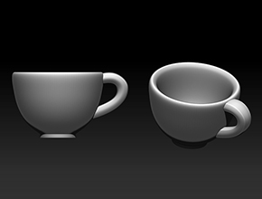 茶杯模型精雕圖下載_享刻玉石雕刻機廠家