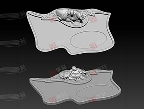 茶盤模型精雕圖_享刻玉石雕刻機(jī)廠家