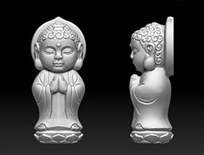 寶寶佛模型精雕圖紙_享刻玉石雕刻機(jī)廠家