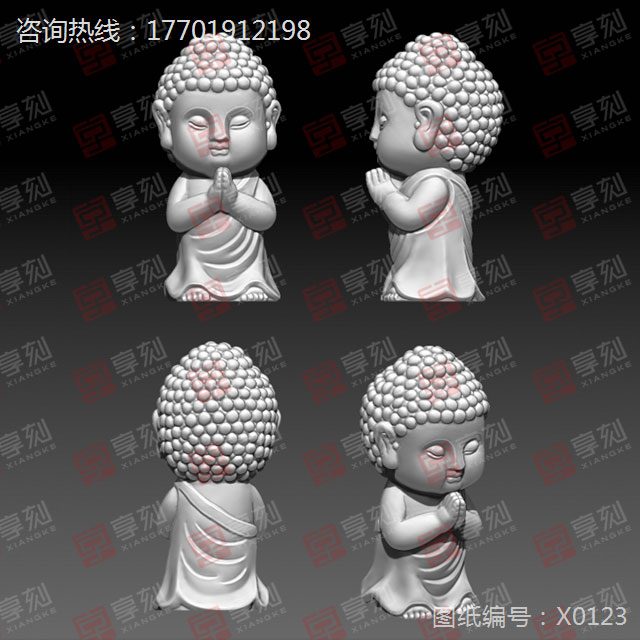 如來(lái)寶寶佛模型精雕圖紙