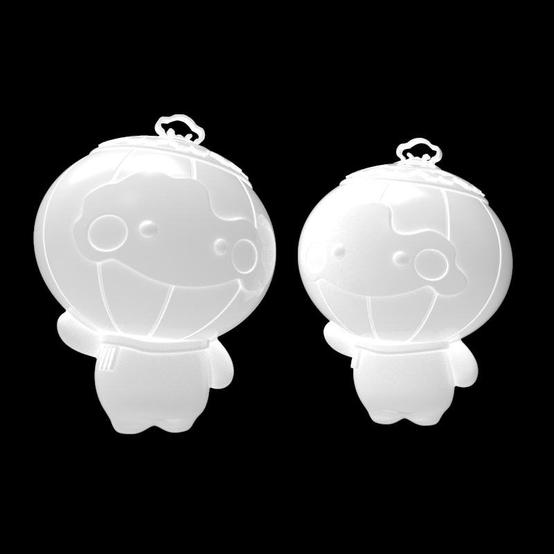 雪容融3d模型圖