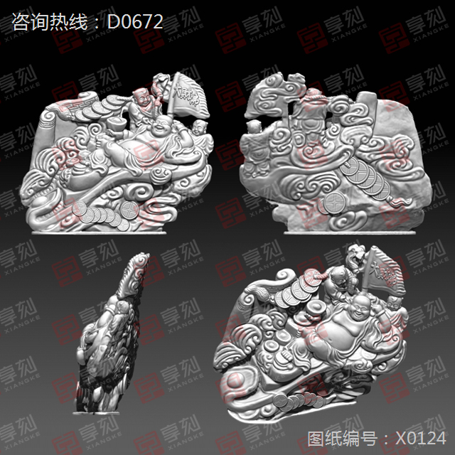 佛祖擺件精雕機(jī)電腦圖紙