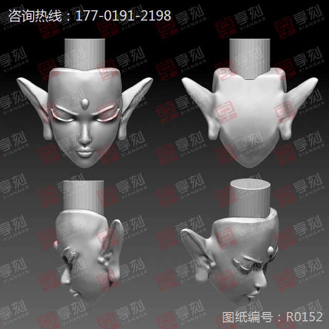 玉石3d精雕stl模型圖