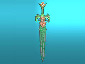 寶劍系列精雕模型圖紙下載_玉石雕刻工具大全廠