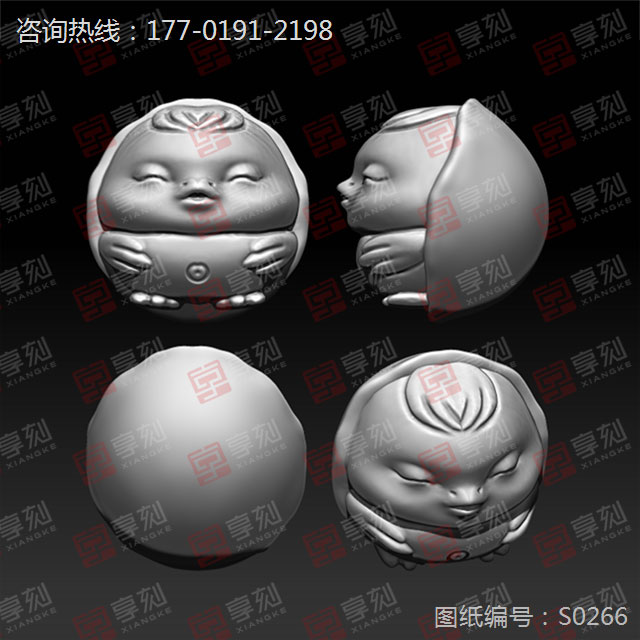 十二生肖公雞珠子精雕模型圖