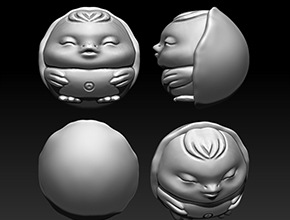 十二生肖公雞珠子精雕模型圖_玉石雕刻工具大全