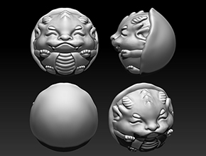 十二生肖龍珠子精雕模型圖_玉石雕刻工具大全