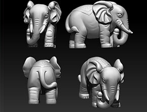 大象擺件電腦玉石雕刻圖紙下載_小型玉石雕刻機(jī)