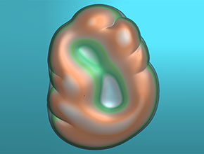 抽象翡翠吊墜精雕模型圖_玉器雕刻機(jī)廠家