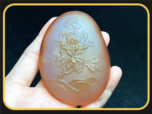 享刻K20瑪瑙隨形玉石機(jī)雕案例_翡翠雕刻機(jī)