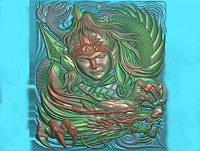 趙云玉雕電腦模型精雕圖_翡翠雕刻機(jī)廠家