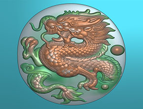古玉龍款電腦精雕圖_玉石雕刻機(jī)廠家