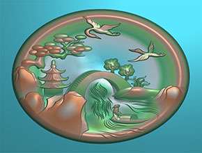 玉石山水吊墜玉雕圖紙_全自動(dòng)玉石雕刻機(jī)廠家