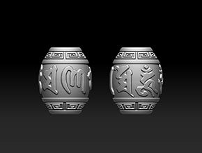 南紅玉石桶珠精雕圖_全自動珠子雕刻機(jī)廠家