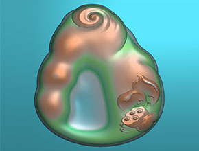 禪意翡翠玉雕精雕模型圖_全自動翡翠雕刻機(jī)廠家