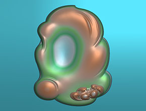 翡翠瑪瑙禪意玉石玉雕圖紙下載_數(shù)控玉石雕刻機