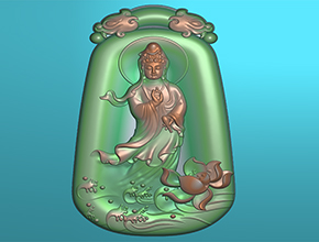 觀音玉石吊墜精雕玉雕圖紙_電腦玉石雕刻機廠家