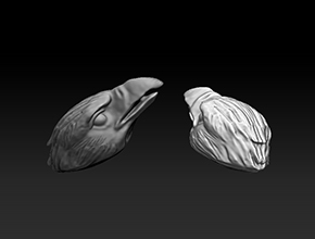 鷹頭吊墜精雕模型STL玉雕電腦_飾品配飾雕刻機廠