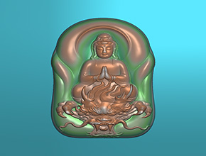 坐龍觀音玉雕圖紙下載_電腦玉石雕刻機廠家