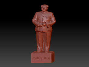 毛澤東立體人像玉雕雕塑模型圖_立體人物雕刻機