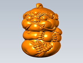 小圓雕貔貅玉石電腦雕刻圖紙_電腦玉石雕刻機(jī)廠