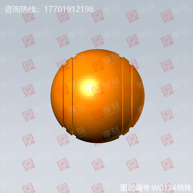 玉石珠子精雕模型圖