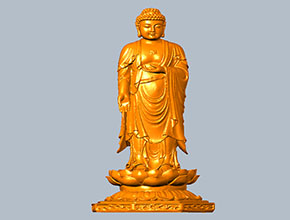 如來佛立體擺件精雕圖紙_數(shù)控五軸雕刻機(jī)廠家