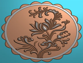 瑪瑙月餅圖案精雕圖紙下載_數(shù)控玉石雕刻機(jī)廠家