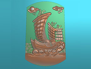 一帆順風(fēng)玉石雕刻圖紙_電腦玉石雕刻機(jī)廠(chǎng)家