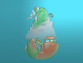 黃龍玉山水牌玉雕電腦模型圖_電腦玉石雕刻機(jī)廠(chǎng)