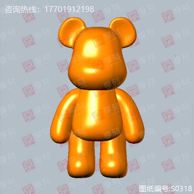 暴力熊立體模型STL雕刻圖