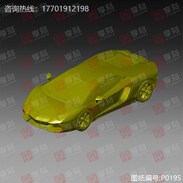 蘭博基尼小汽車模型STL圖