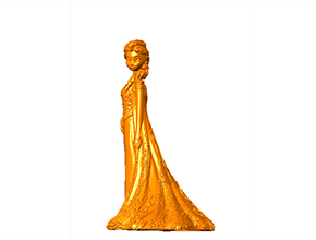 冰雪傳奇白雪公主人物擺件模型精雕圖_電腦數(shù)控