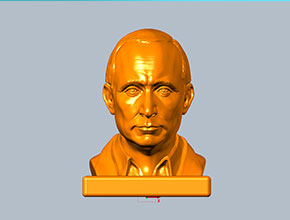 普金大帥人物立體雕刻圖模型圖_電腦數(shù)控玉石雕