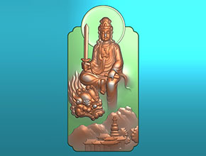 文殊菩薩玉石精雕刻圖紙_電腦數(shù)控玉石雕刻機廠