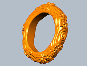 花件花紋手鐲雕刻精雕圖_電腦數(shù)控玉石雕刻機(jī)廠