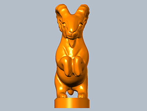 山羊手把件印章立體STL模型圖_電腦數(shù)控玉石雕刻