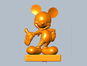 立體3d米奇老鼠擺件模型雕刻圖紙_電腦數(shù)控玉石