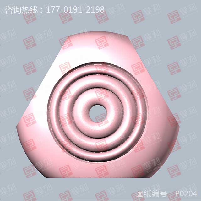 玉石三角背飾品吊墜電腦雕刻機(jī)圖紙