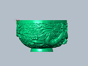 龍紋碗工藝品模型精雕玉雕圖紙_電腦數(shù)控玉石雕