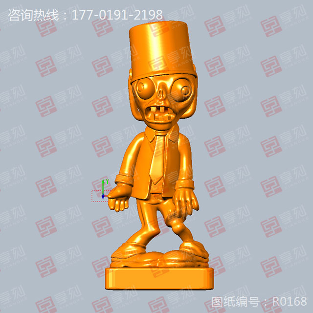 植物大戰(zhàn)僵尸擺件3d模型雕刻圖紙